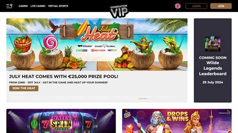 generation vip 카지노|Generation VIP Casino Review (2024) – £77 Bonus & 77 .